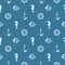 Vector seamless tiling patterns - nautical elements