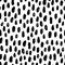 Vector seamless trendy modern brush spot pattern. Monochrome mes