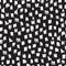 Vector seamless trendy modern scribble pattern. Monochrome messy