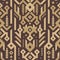 Vector Seamless Tribal Pattern in Wooden Style
