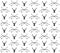 Vector seamless vintage hunting pattern with deer and bow