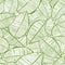 Vector seamless watercolor leaves pattern. Green and white spring background. Floral design for fashion textile print.