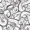 Vector seamless wavy abstract pattern