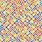 Vector Seamlesss Multicolor Geometric Line Maze Grid Irregular Pattern