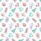 Vector seamlesss pattern, graphic illustration