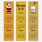 Vector season calendar autumn color bookmark