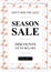 Vector Season Sale Up To 40 percent off banner with leaves