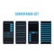 Vector server rack icon database storage design