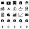 Vector set of 25 finance icons