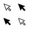 Vector set / arrow sign / cursors / icons. Vector illustration. Flat design.