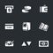 Vector Set of ATM Cash Icons.