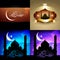 Vector set of attractive background of ramadan kareem festival