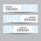 Vector set of banners, white backgrounds with water drops