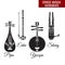 Vector set of black and white chinese string and wind musical instruments, flat style.