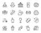 Vector set of Bordeaux glass, Carousels and Chemical formula line icons set. Vector