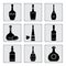 Vector Set Bottle Alcoholic beverage Alcohol drink