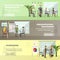 Vector set of business presentations and meetings banners. Flat design people or office workers.