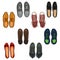 Vector Set of Cartoon Color Shoes Items.