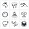 Vector Set of Cataclysm Icons.