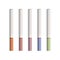 Vector Set of Cigarettes With Colored Filters