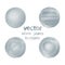 Vector set of classic jeans silver sewing buttons