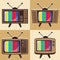 Vector set of classic television 2