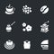 Vector Set of Coffee Icons.