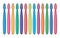 Vector set of colorful toothbrushes