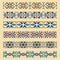 Vector set of decorative tile borders. Collection of colored patterns