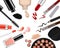 Vector set of different make-up