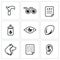 Vector Set of Disability Icons.