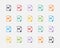 Vector set of Document File Formats and Labels