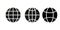 Vector Set of Earth instances - globes