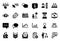 Vector Set of Education icons related to E-mail, Time and Receive file. Vector