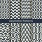 Vector set with eight seamless geometric patterns. design for covers, wrapping, interior