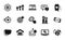 Vector set of Favorite mail, Target purpose and Refresh mail icons simple set. Vector
