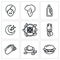 Vector Set of Fire Show Icons.