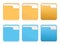 Vector set of folder icons