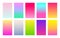 Vector set of gradient backgrounds duotone color palette