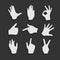 Vector Set Hand Symbols