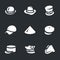 Vector Set of Hats Icons.