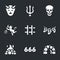 Vector Set of Hell Icons.