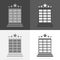 Vector set hotel image. Hotel business icon. Image icon of a five-star hotel.