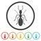 Vector set of icons ants