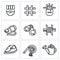 Vector Set of Interrogation Icons