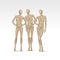 Vector Set of Isolated Female Mannequins