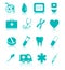 Vector set of medical icons