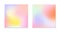 Vector set of mesh gradient backgrounds in soft pastel colors.California sunset mood
