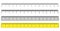 Vector set of metric rulers in flat style. Measuring scales