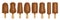 Vector set of Milk Chocolate Popsicle